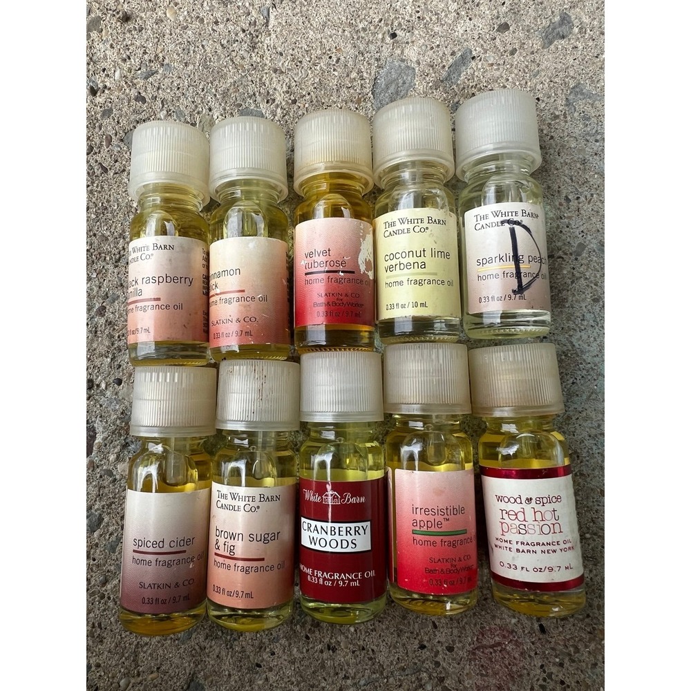 Bath & Body The White Barn Candle Company lot of 10Home fragrance Oil